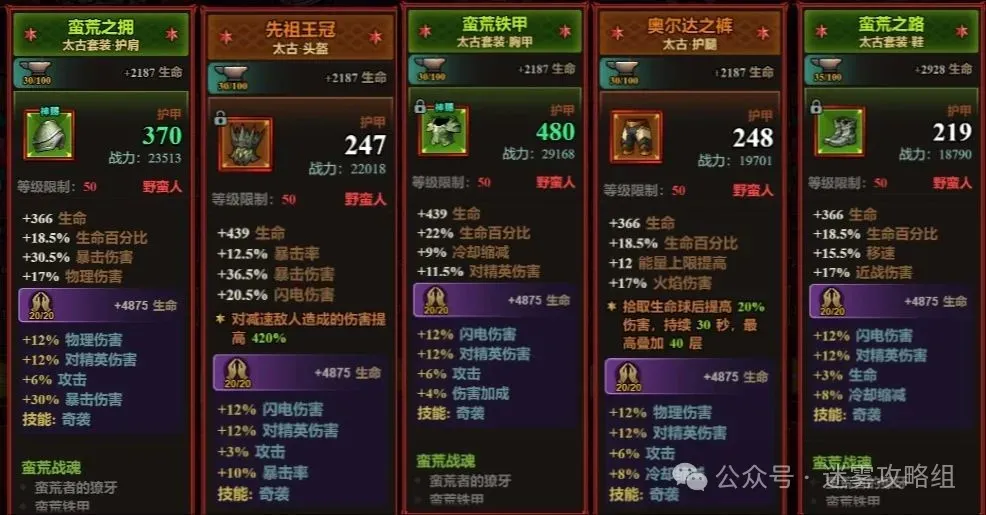 迷雾大陆s7各职业冲层流派bd推荐