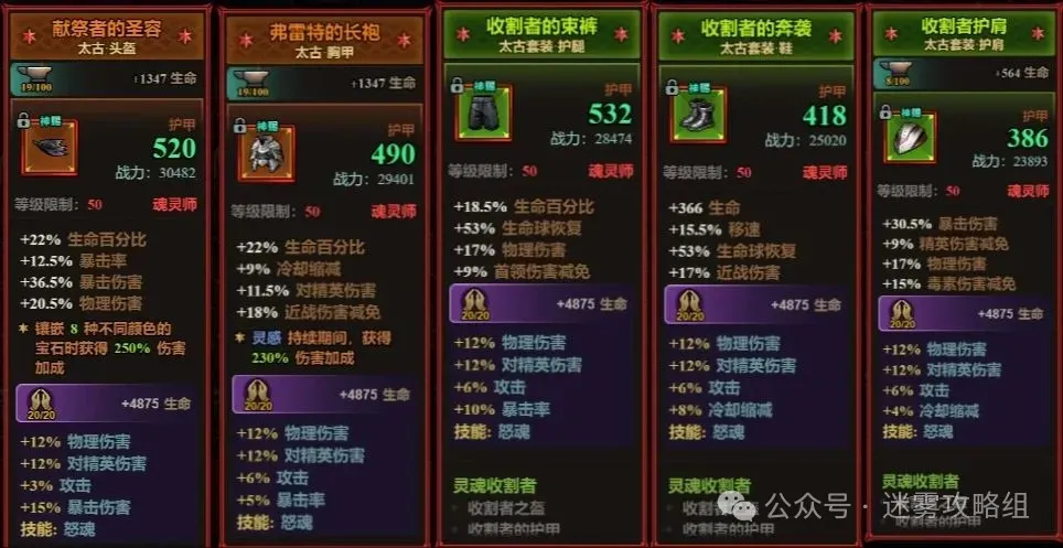 迷雾大陆s7各职业冲层流派bd推荐