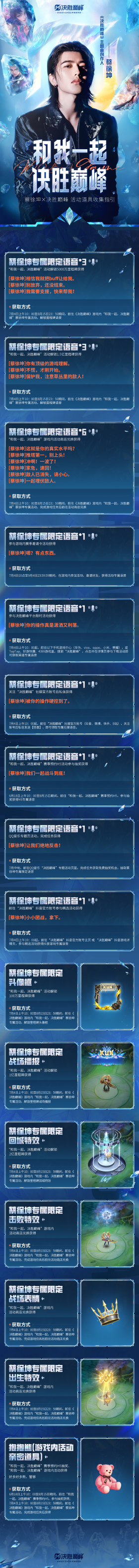 iKun集合！《决胜巅峰》入门不迷路，一起为蔡徐坤主题曲打Call