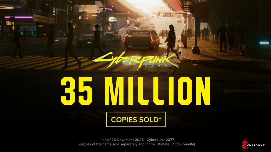 《赛博朋克2077》全球销量突破3500万 同期表现力压《巫师3》 《赛博朋克2077》全球销量突破3500万 同期表现力压《巫师3》