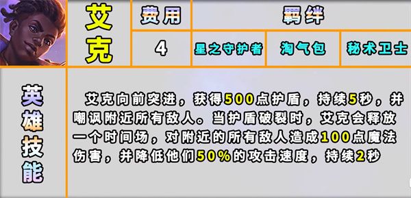 云顶之弈S8艾克技能与羁绊全解析 云顶之弈S8艾克技能与羁绊全解析