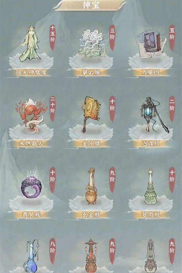 碧海苍云录神宝强度排行全解析 碧海苍云录神宝强度排行全解析
