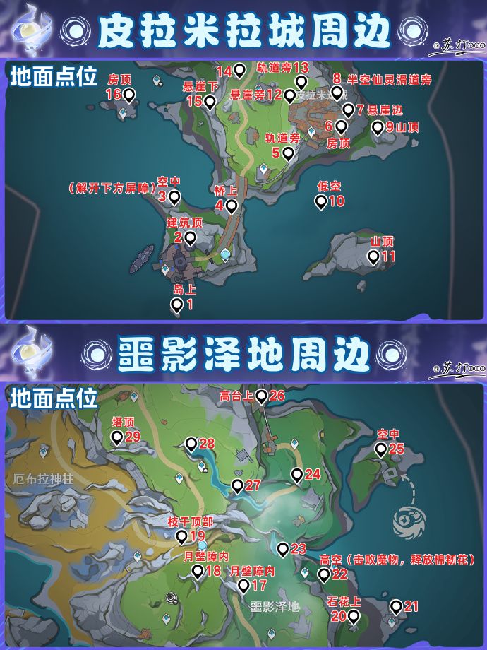 原神-月之四挪德卡莱月神瞳位置全览 原神-月之四挪德卡莱月神瞳位置全览