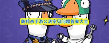 鹅鸭杀手游公测常见问题有哪些