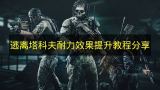 逃离塔科夫耐力提升实战技巧